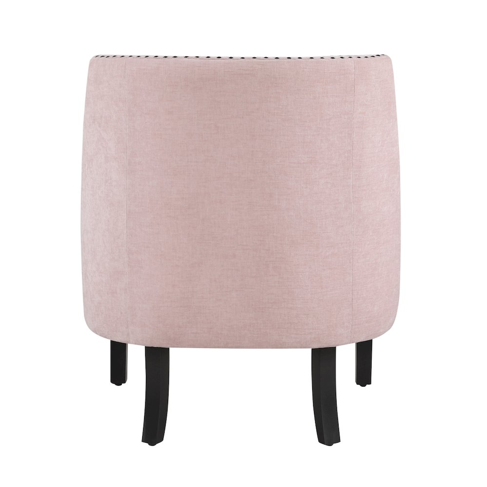Lexicon Charisma Textured Fabric Accent Chair in Pink