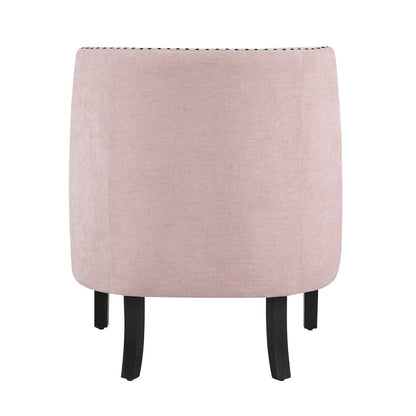 Lexicon Charisma Textured Fabric Accent Chair in Pink