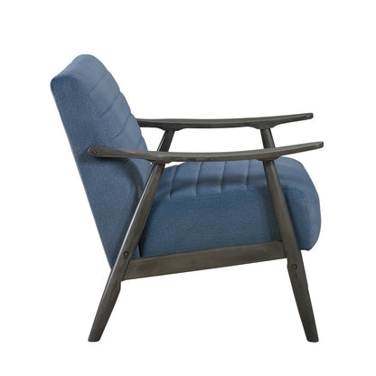 Lexicon Greeley Velvet Accent Chair in Blue