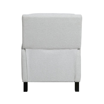 Lexicon Berenson Chenille Push Back Recliner in Gray