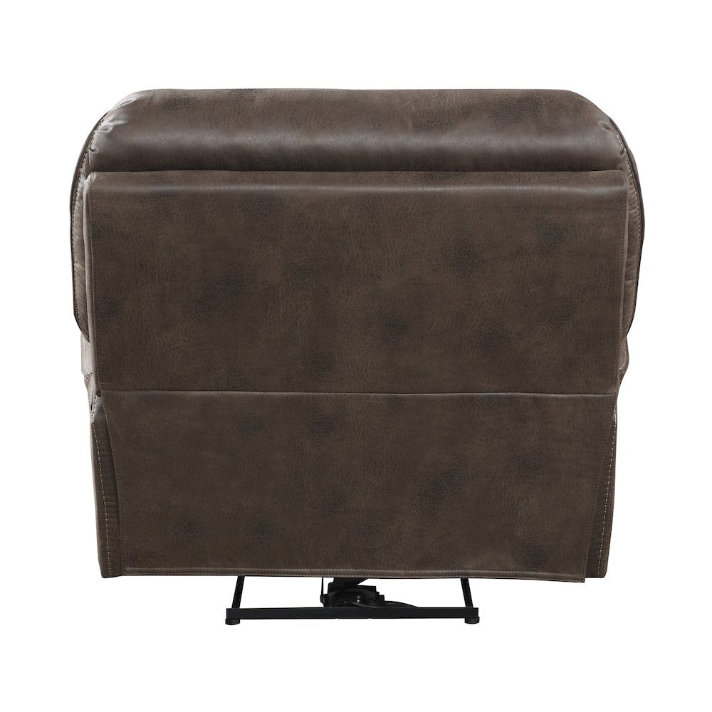 Proctor Microfiber Power Reclining Chair In Brown