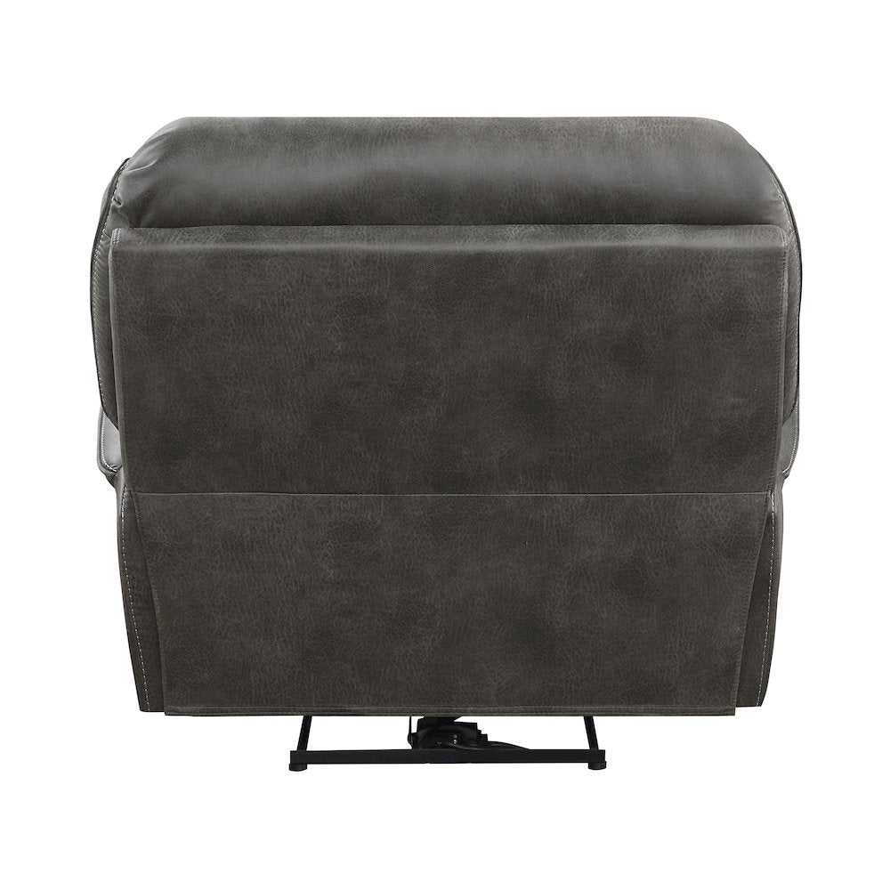 Proctor Microfiber Power Reclining Chair In Gray