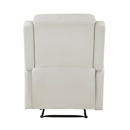 Lexicon Durant Faux Leather Manual Recliner in Taupe