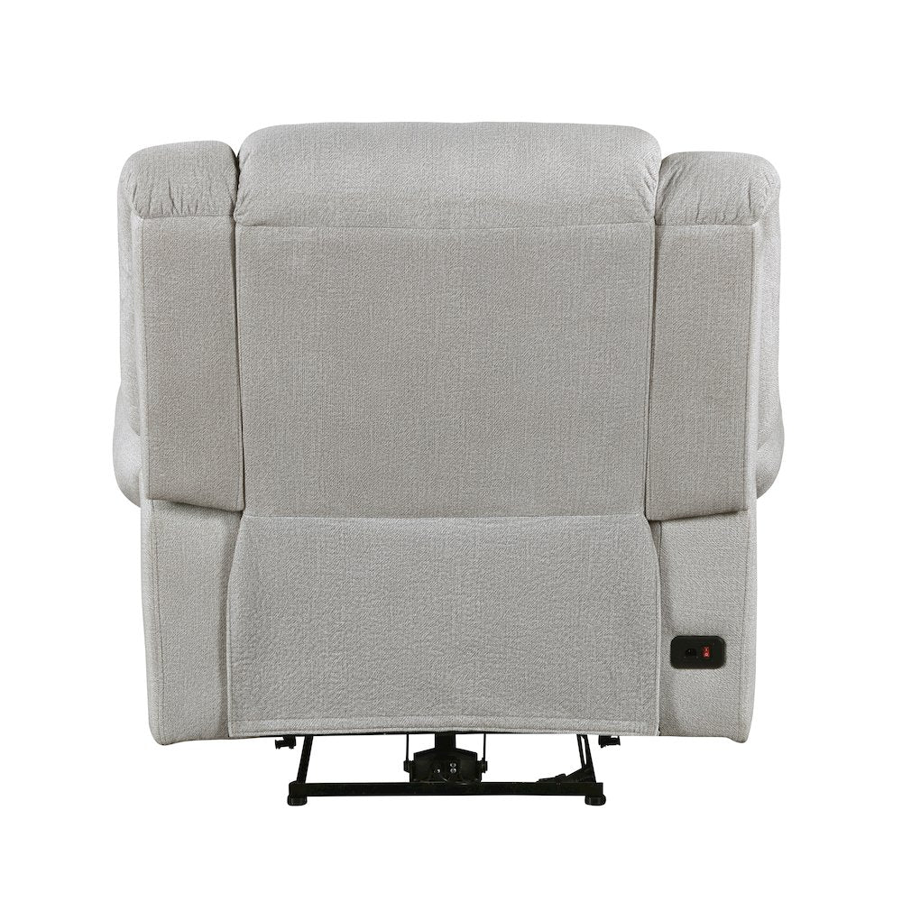 Lexicon Brennen Microfiber Power Reclining Chair in Mist