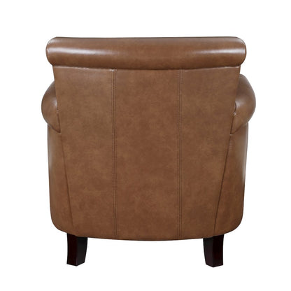 Lexicon Braintree Leather Accent chair in Brown