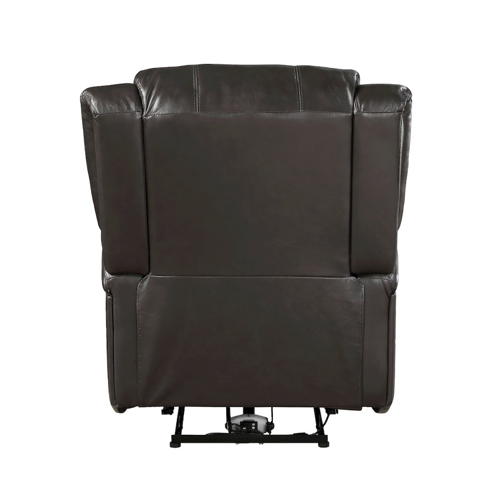 Lexicon Foxcroft Faux Leather Power Reclining Chair in Brown