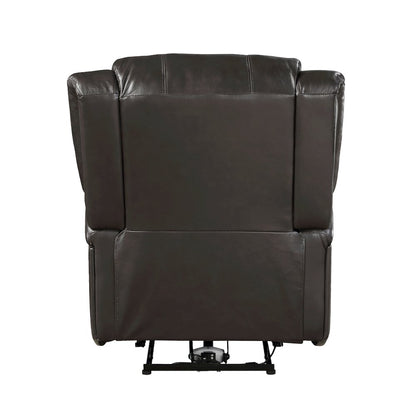Lexicon Foxcroft Faux Leather Power Reclining Chair in Brown