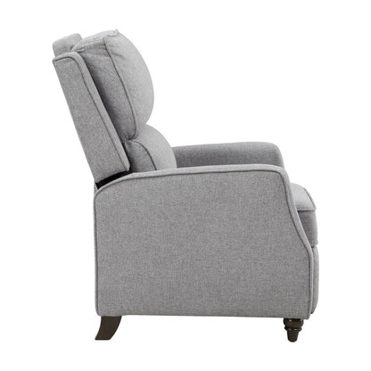 Lexicon Loveland Textured Push back Recliner in Gray