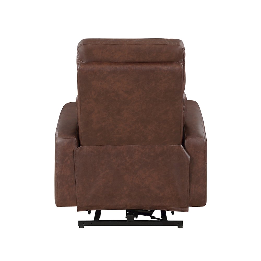 Lexicon Wheaton Faux leather Power Lift Chair in Brown