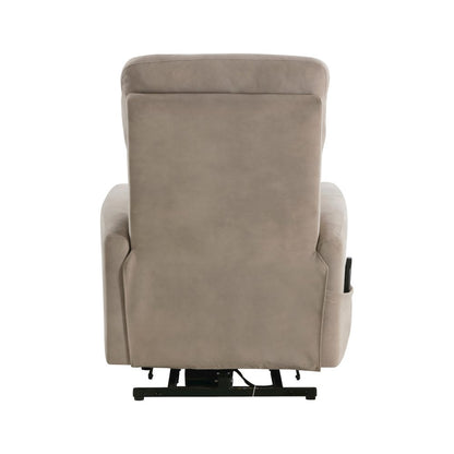 Lexicon Wichita Textured Fabric Power Lift Chair in Brown