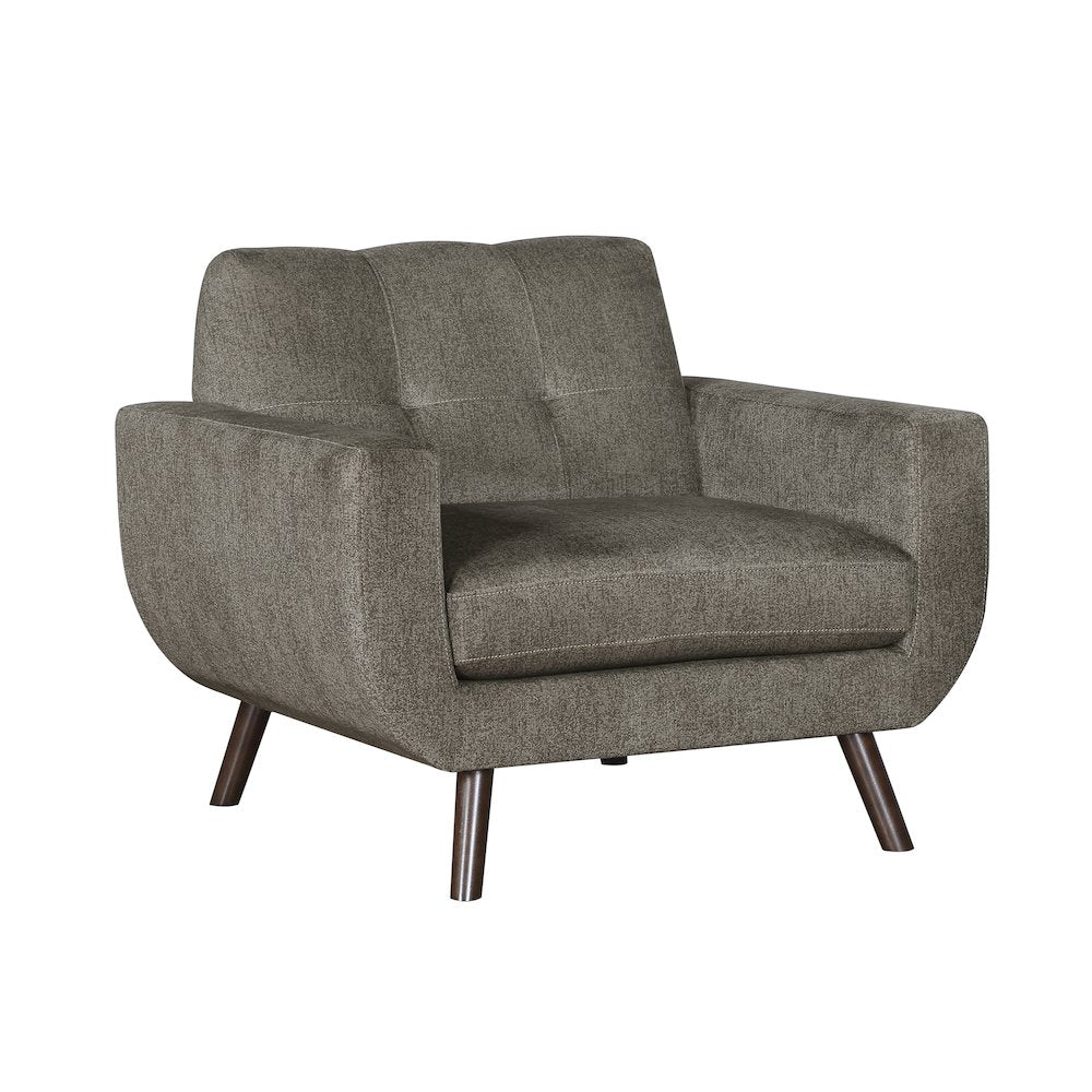 Janne Chenille Chair in Brown