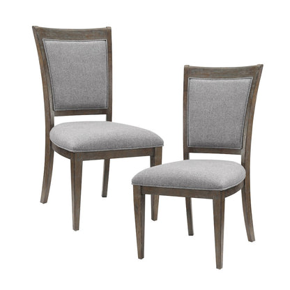 Sarasota Textured Dining Room Side Chair, set of 2 in Gray