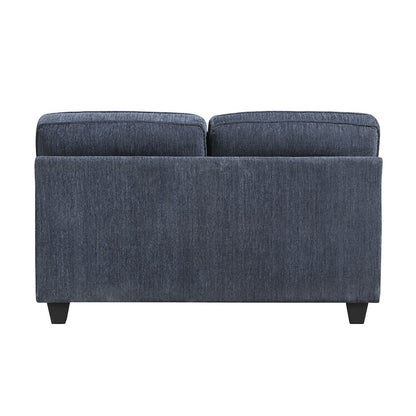 Bennett Chenille 2pc Set: Sofa, Love in Blue