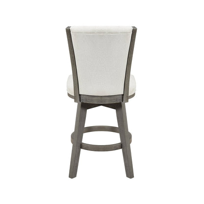 Corvallis Velvet Counter Height Swivel Stool, Set of 2 in Beige