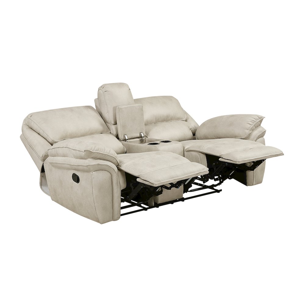 Dublin Chenille Love Seat in Dark Pewter