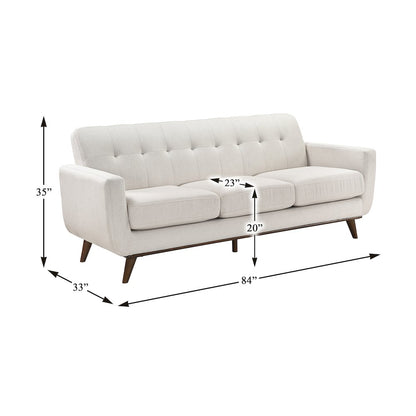 Martina Textured 2pc Set: Sofa, Love in Beige