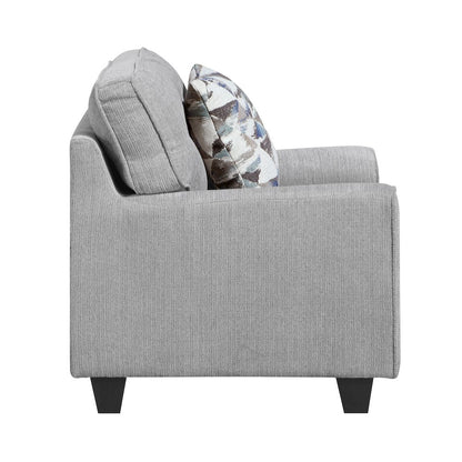 Bennett Chenille Chair in Gray