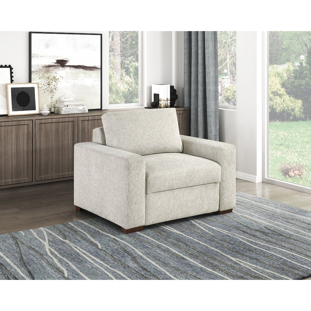 Isla Microfiber Chair in Sage Sand
