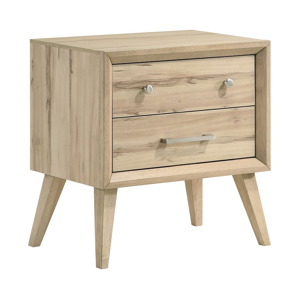 Lexicon Marrin Asian Hardwood Nightstand in Natural Oak