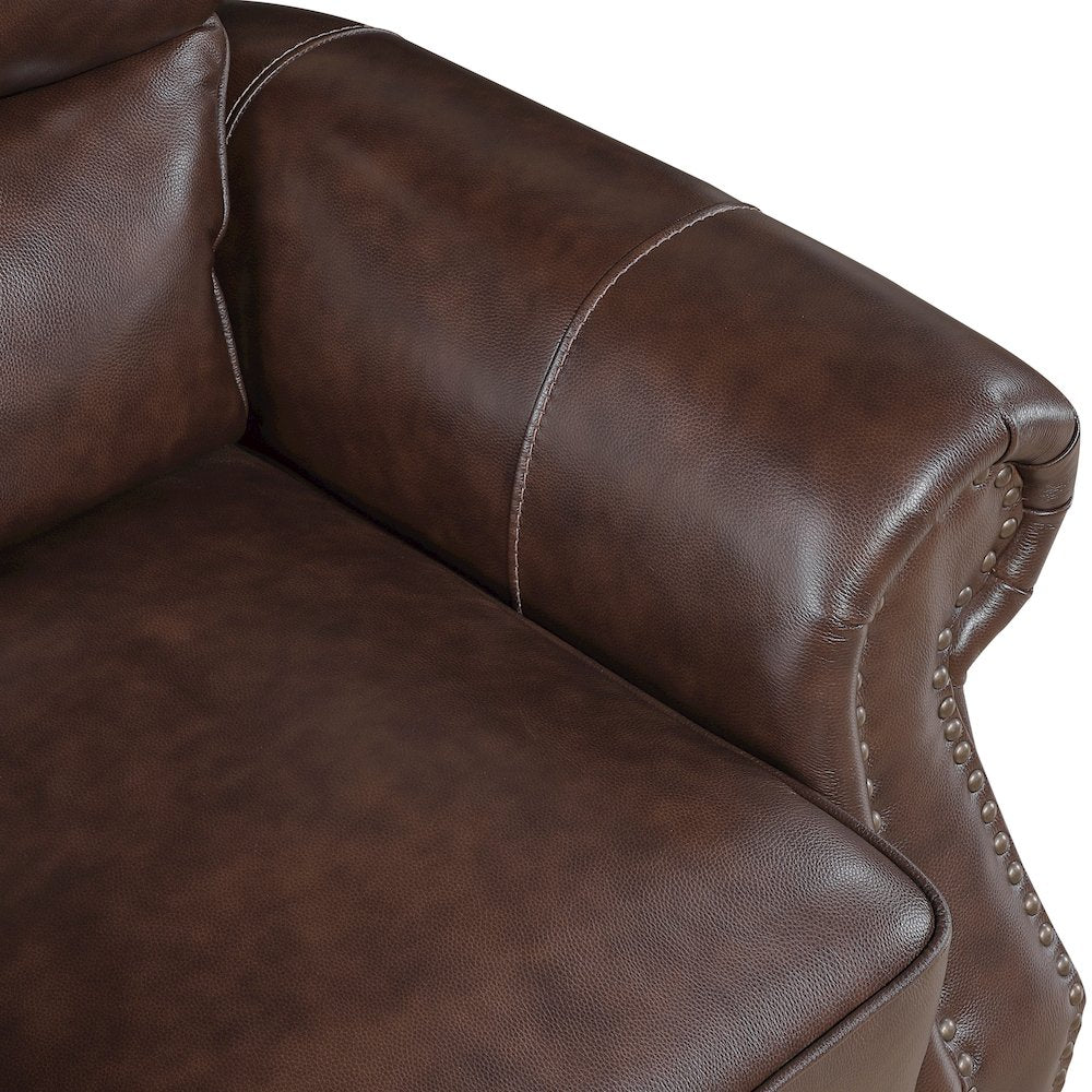 Remington Leather Sofa in Brown