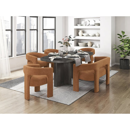 Marais Boucle Dining Chairs, Set of 2 in Orange