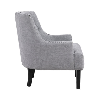 Lexicon Charisma Textured Fabric Accent Chair in Gray
