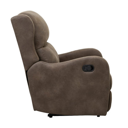 Lexicon Durant Microfiber Manual Recliner in Brown
