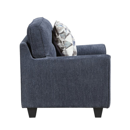 Bennett Chenille Chair in Blue