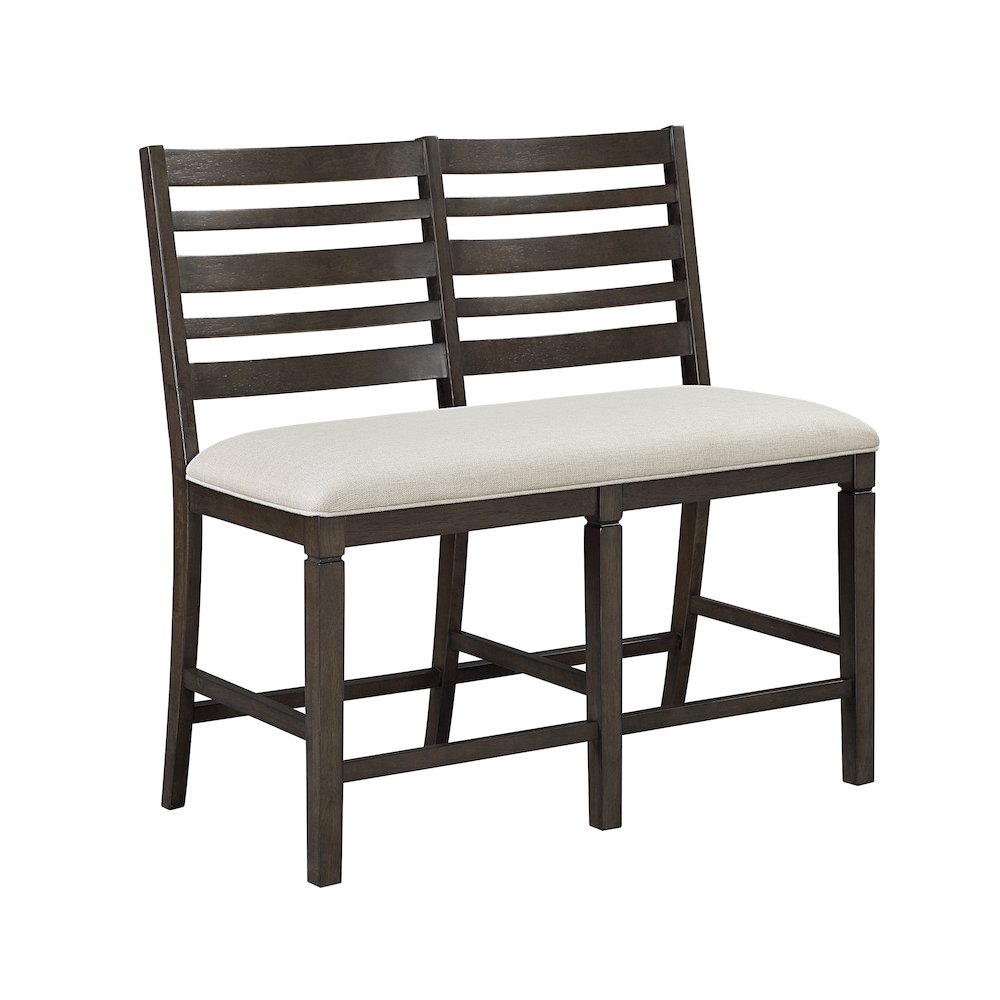 Victoria Asian Hardwood 6pcs Counter Height Dining Set in Dark Espresso