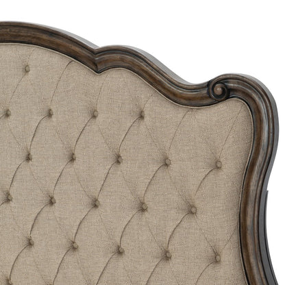 Heath Court Asian Hardwood Queen Bed in Brown Oak