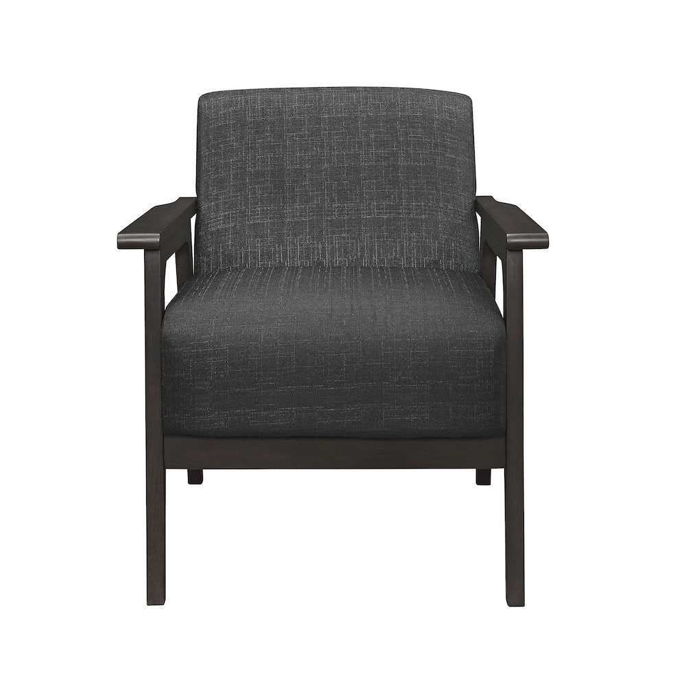 Ocala Textured Accent Chair in Dark Gray