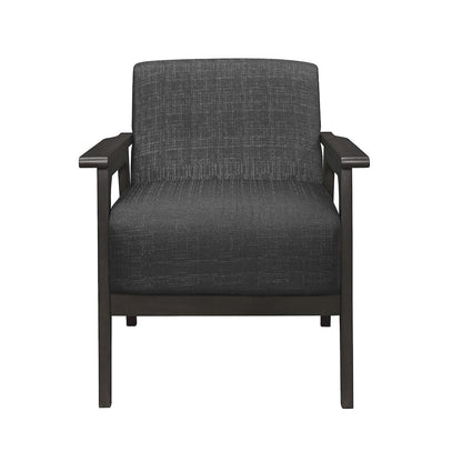 Ocala Textured Accent Chair in Dark Gray