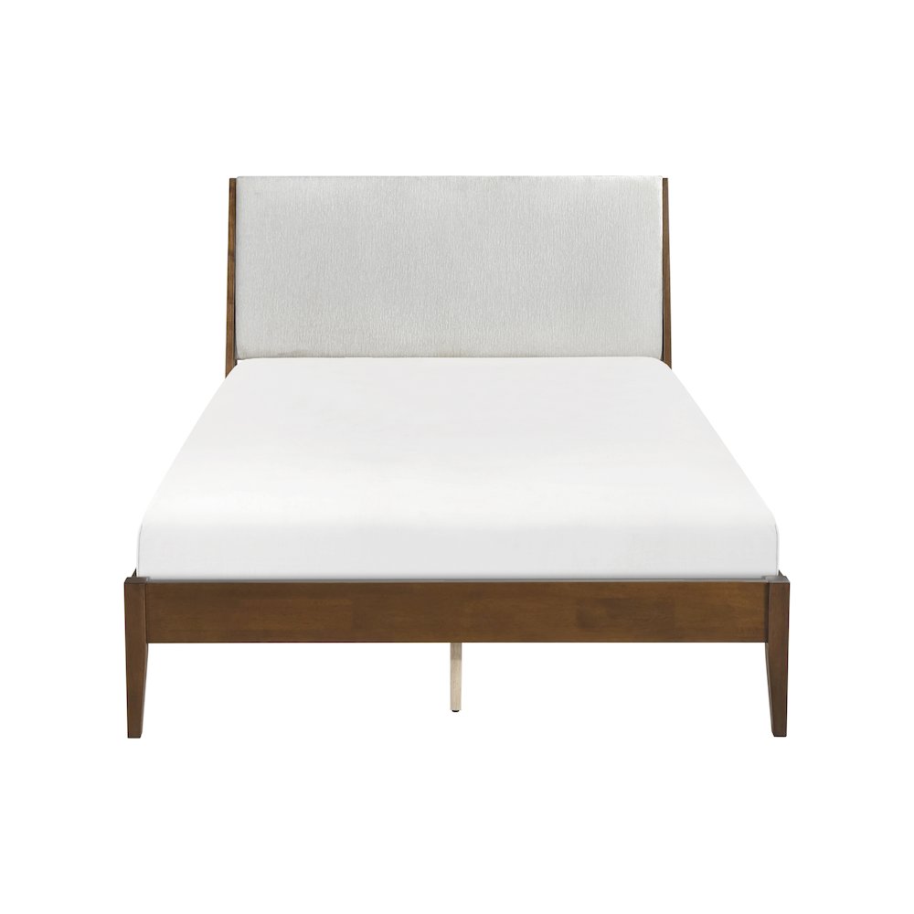 Jasper Chenille Full Platform Bed in Light gray