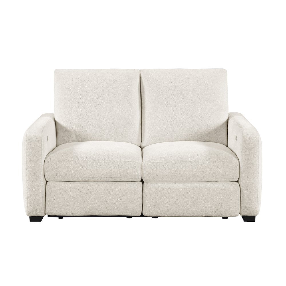 Vera Chenille 2pc Set: Sofa, Love in Beige