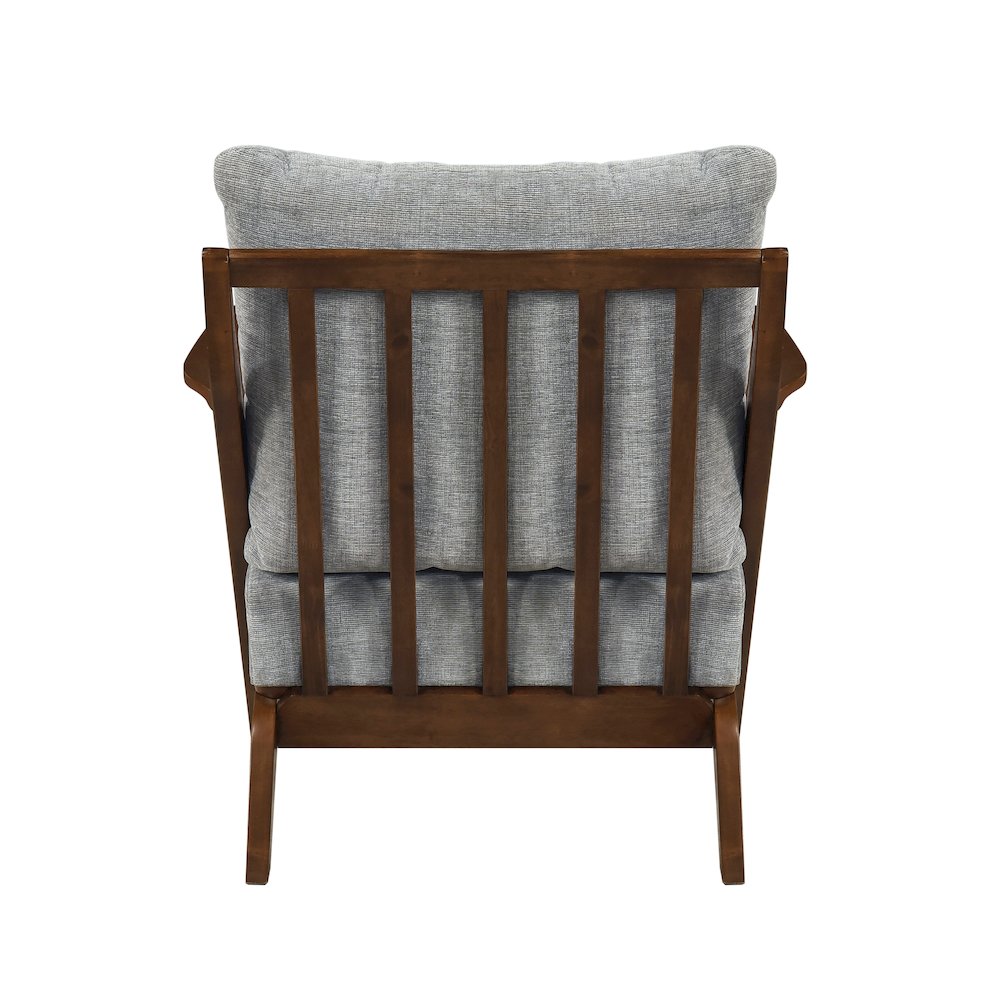 Lennox Chenille Accent Chair in Gray