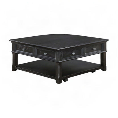 Muriel Pine Lift Top Coffee and Cocktail Table for Living Room, Charcoal