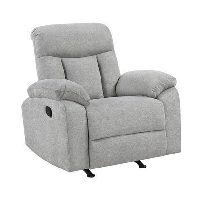 Jules Chenille 3pc Set: Sofa, Love, Chair in Gray