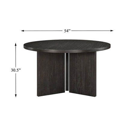Marais Asian Hardwood 5-Piece Dining Set in Ebony