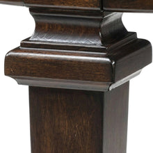 Tobias Poplar Wood Round End Table with Pedestal Base, Espresso