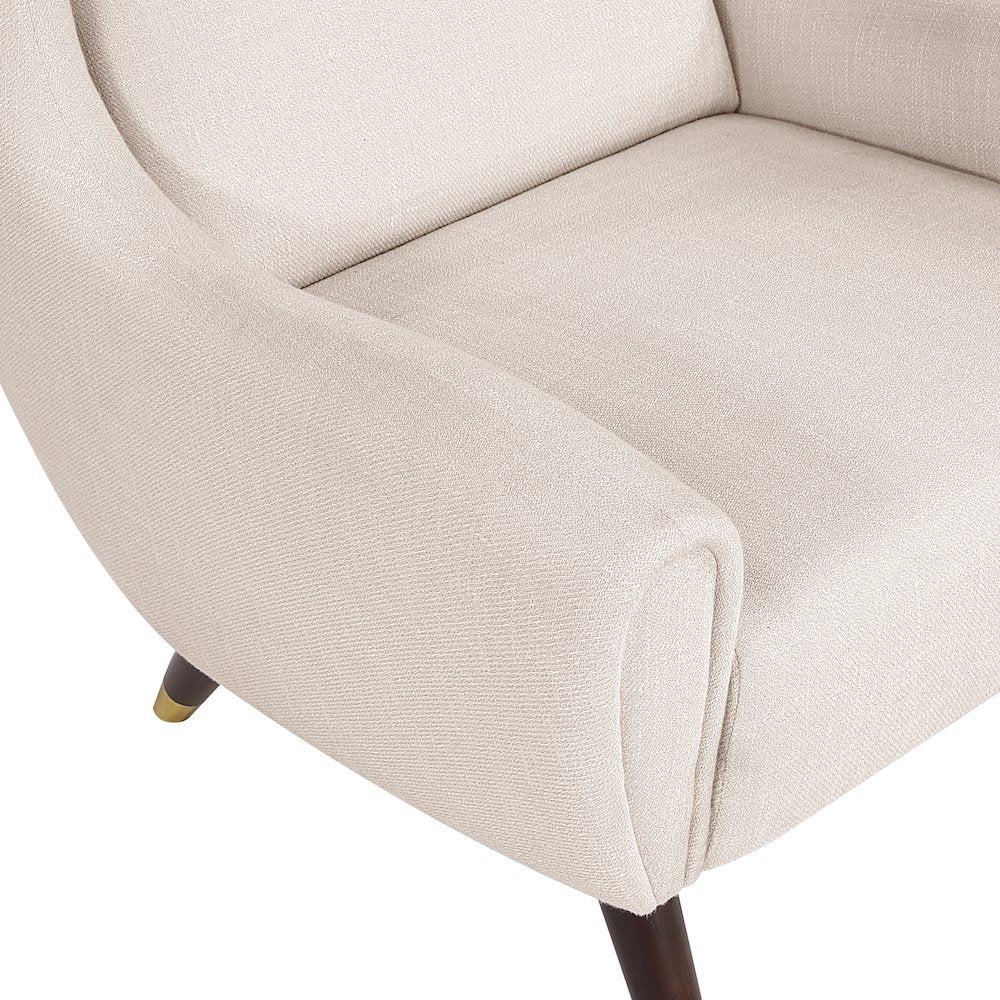 Greta Textured Accent Chair in Beige