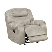 Gainesville Microfiber Glider Reclining Chair in Pewter