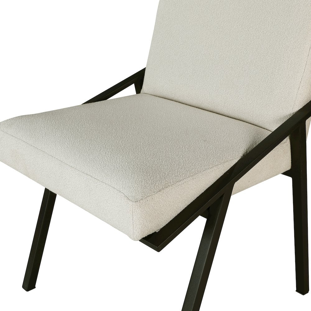 Rochelle Textured Dining Side Chair, Set of 2 in Cream