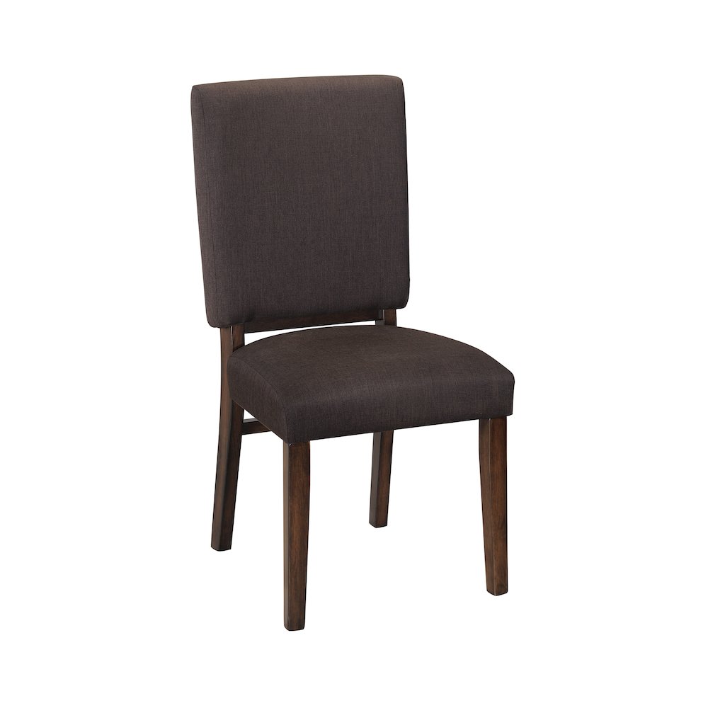 Sedley Fabric Dining Room Chair, Set of 2 in Chocolate