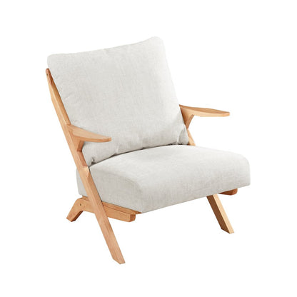Lennox Chenille Accent Chair in Beige