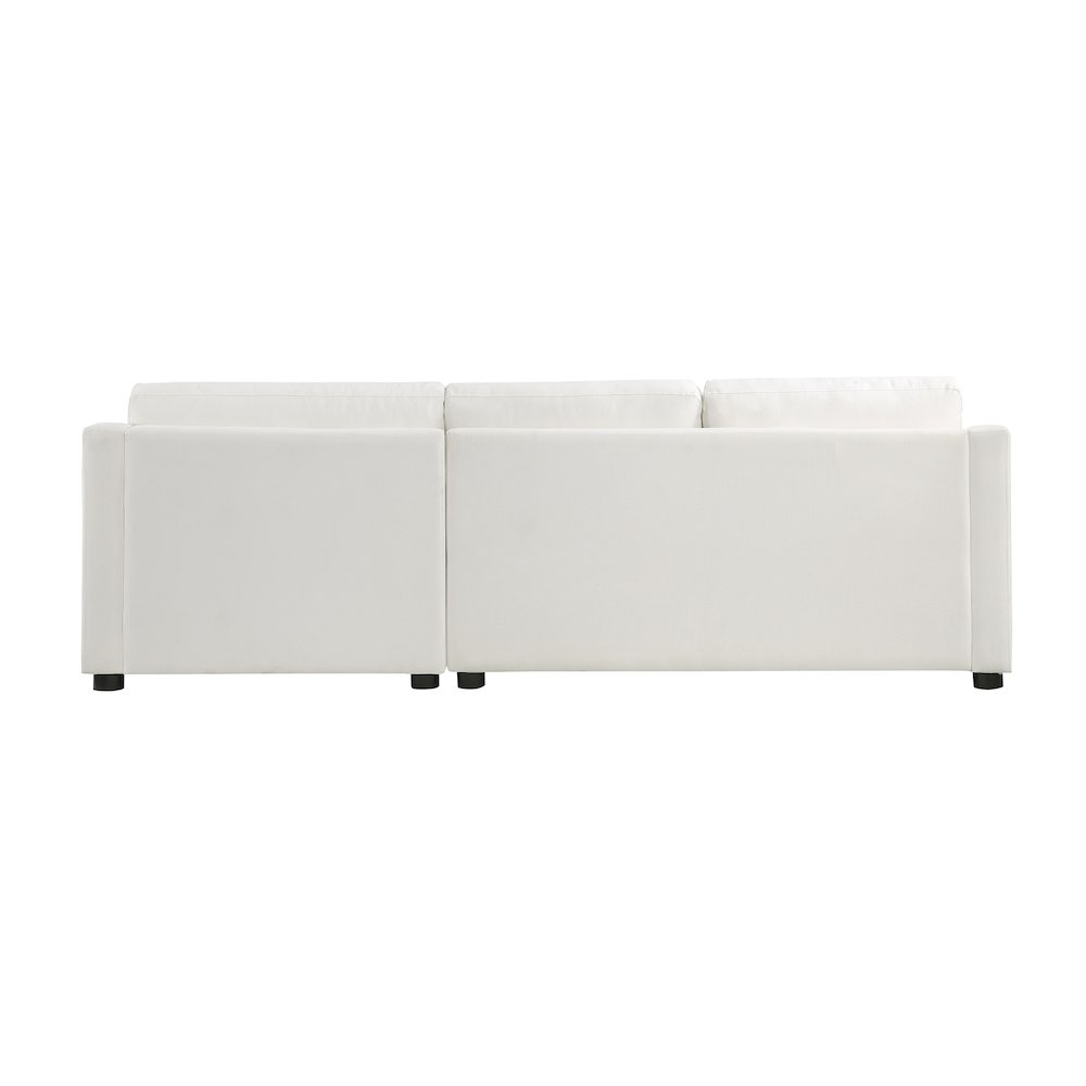 Zayden Textured 2-Piece Sectional with Right Chaise in Ivory