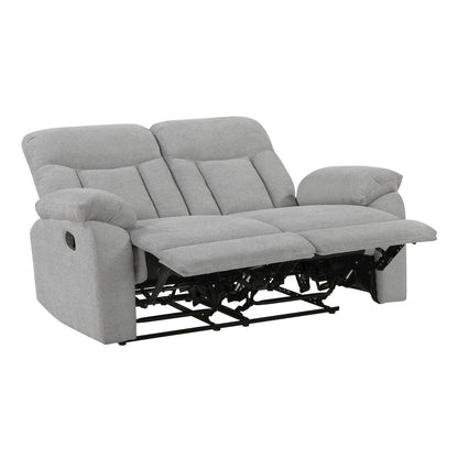 Jules Chenille 2pc Set: Sofa, Love in Gray