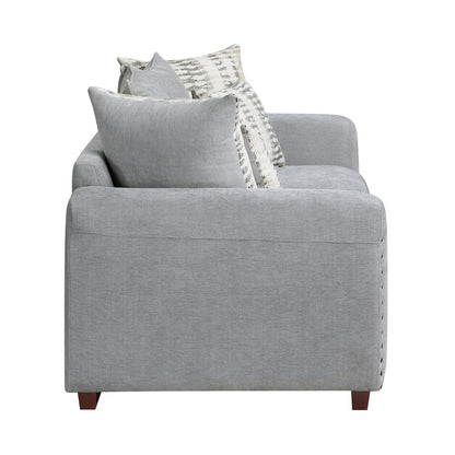 Hume Chenille Love Seat in Gray