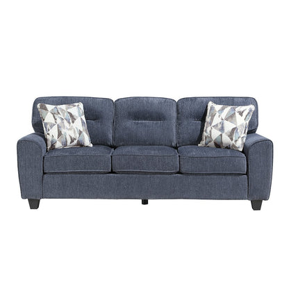 Bennett Chenille Sofa in Blue