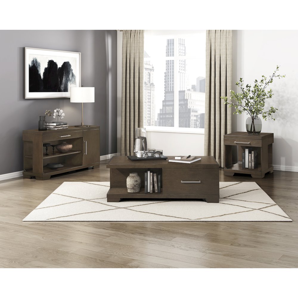 Duncan Asian Hardwood Sofa Table in Espresso