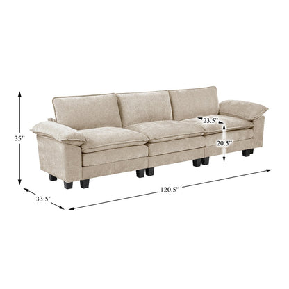 Dublin Chenille Sofa in Taupe